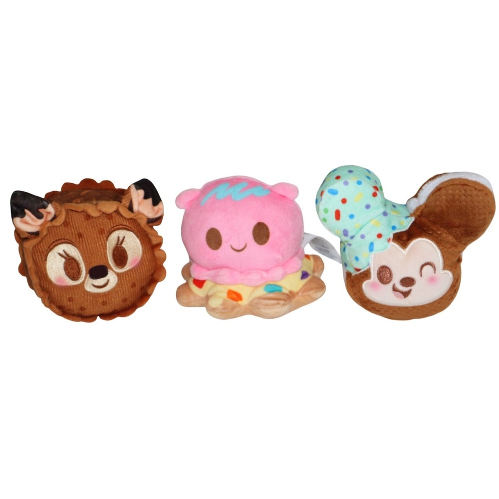 Disney MUNCHLINGS Mochi Beignet Sundae Bambi Mickey Ice Cream Sandwich Lot 3